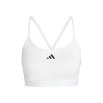 adidas Bekleidung adidas Aeroreact Training 3 Stripes Sport-BH Damen-Weiß