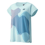 Yonex Bekleidung Yonex Crew Neck T-Shirt Damen - hellblau, 