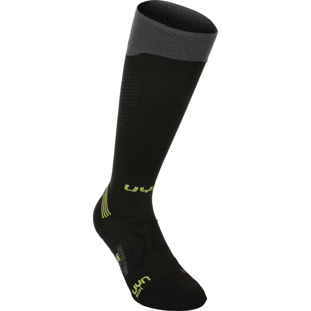UYN Compression One Laufsocken Herren - Schwarz, Grau