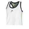 Play Crop Tank-Top Damen-Wei&szlig;,Dunkelblau