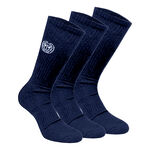 BIDI BADU Bekleidung BIDI BADU Don Carlito Crew Move Tennissocken 3er Pack-Dunkelblau,Wei&szlig;