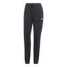 Essentials Linear French Terry Cuffed Trainingshose Damen-Schwarz,Wei&szlig;