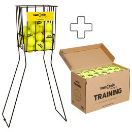 Training 72 Bälle im Beutel (drucklos) plus Ballkorb