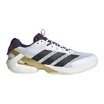 adidas Tennisschuhe adidas Adizero Ubersonic 5 Allcourtschuh Herren-Weißaluminium,Gold