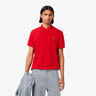 Ribbed Collar Polo Herren - rot