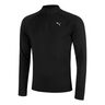 Velocity Cloudspun 1/4 Zip Laufshirt Herren-Schwarz
