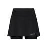 Club Basic Long Rock Damen-Schwarz,Silber
