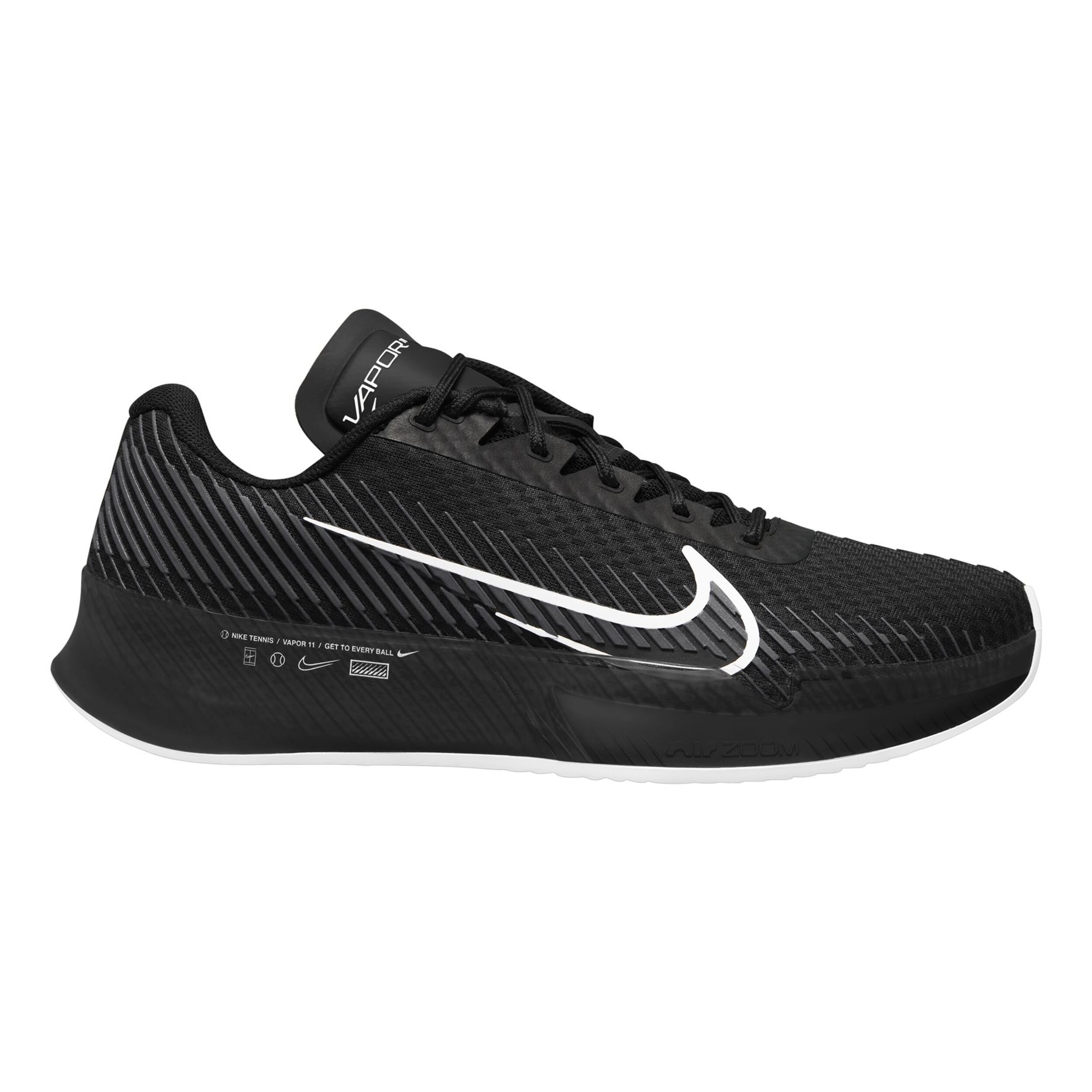 Nike Air Zoom Vapor 11 Sandplatzschuh Herren Schwarz WeiB online kaufen Tennis Point CH
