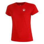Quiet Please Bekleidung Quiet Please Retriever T-Shirt Damen-Rot