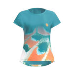 BIDI BADU Bekleidung BIDI BADU Melbourne 2025 T-Shirt Mädchen-Petrol,Orange