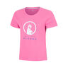 Baseline Logo T-Shirt M&auml;dchen-pink, wei&szlig;
