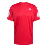 adidas Tennisbekleidung adidas Club 3Stripes Tee T-Shirt - rot, wei&szlig;