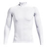 Heatgear Comp Mock Longsleeve Herren-Wei&szlig;