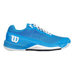 Wilson Tennisschuhe Wilson Rush Pro 4.0 Sandplatzschuh Herren - blau, weiß