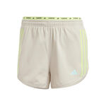 adidas Bekleidung adidas Own The Run 3S Laufshorts Damen-Beige