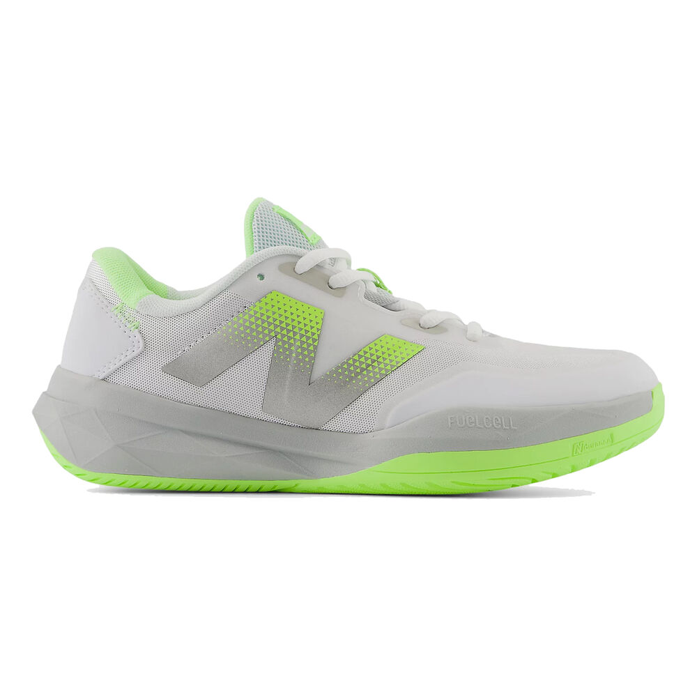 New Balance 796 Allcourtschuh Damen - Hellgrau, Neongrün