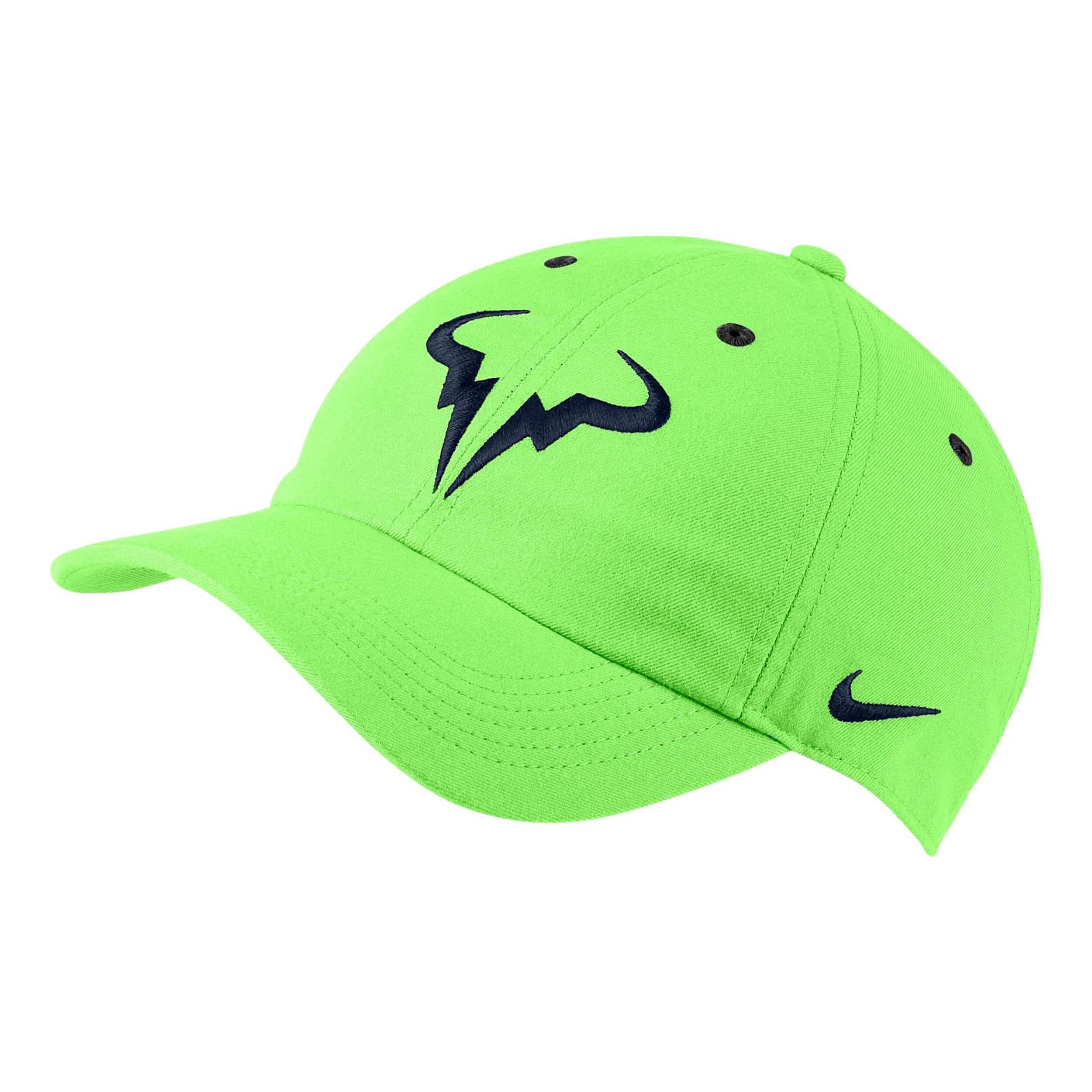 Nike Rafael Nadal Court AeroBill H86 Cap Neongrun Dunkelblau online kaufen Tennis Point CH