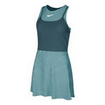 Nike Bekleidung Nike Court Dri-Fit Slam Kleid Damen-Petrol