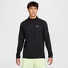 Stride Half-Zip Longsleeve Laufshirt Herren-schwarz, silber