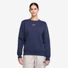 Phoenix Fleece Crew Sweatshirt Damen-Dunkelblau,Creme