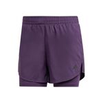 adidas Bekleidung adidas MIN 2in1 Shorts Damen-lila