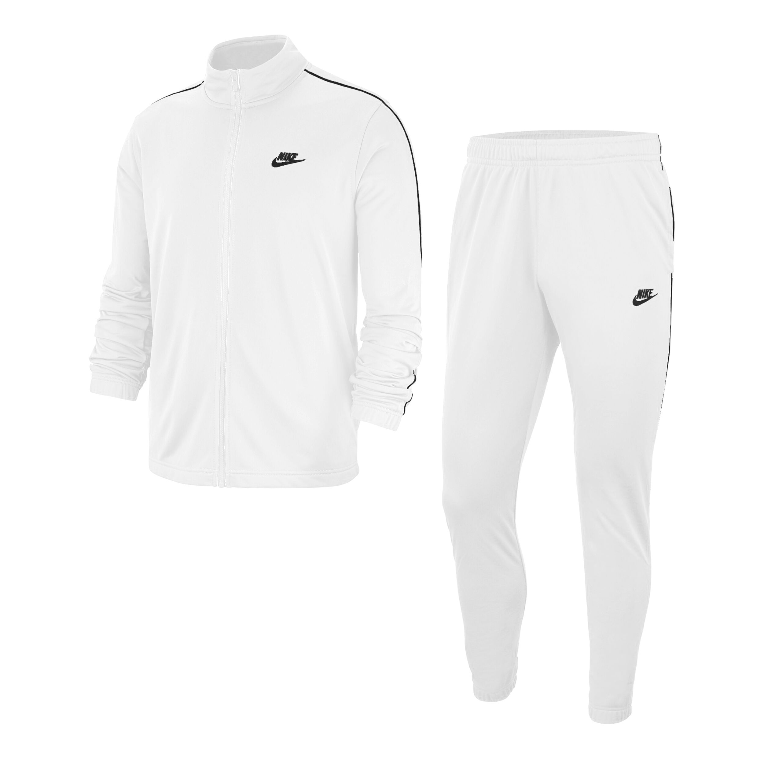 Nike Sportswear Basic Trainingsanzug Herren WeiB Schwarz online kaufen Tennis Point CH