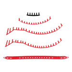 Yonex Schlägerzubehör Yonex VCORE 98/98L Scarlet Ösenbandset-Schwarz