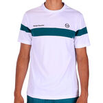 Sergio Tacchini Tennisbekleidung Sergio Tacchini Leone PL T-Shirt Herren - wei&szlig;, petrol