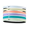 Nike Flex Classic Haarband 6er Pack-Lila,Weiß