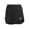 MIN 2in1 Shorts Damen - schwarz, 