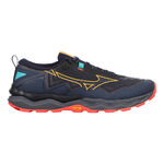 Mizuno Laufschuhe Mizuno Wave Daichi 9                       Trailschuh Herren-dunkelblau, gelb