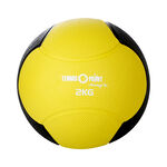 Tennis-Point Fitnesszubehör Tennis-Point 2kg Medizinball-Gelb,Schwarz