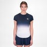 Crew Gradiant T-Shirt Damen-Dunkelblau,Weiß