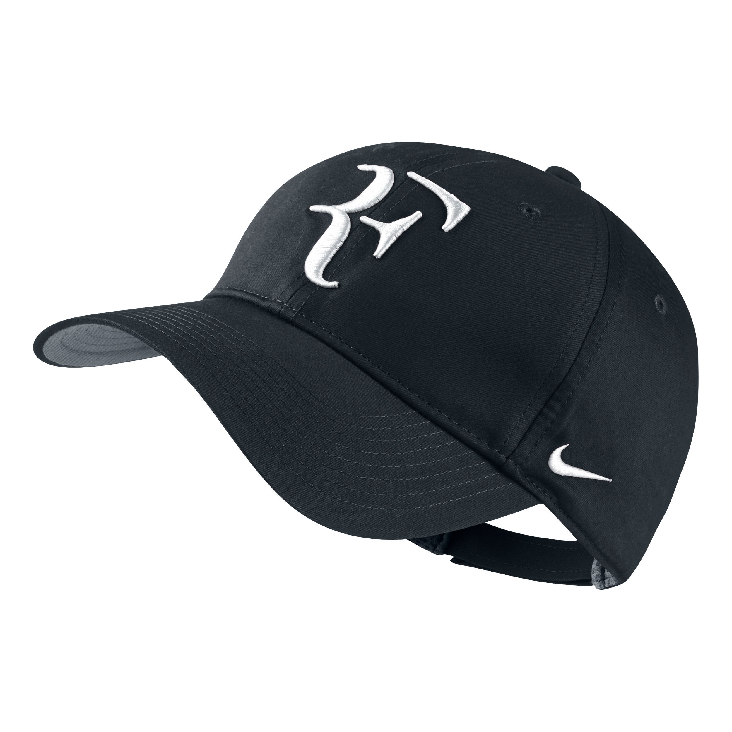 NIKE RF Autograph CAP RF FOUNDATION公認の品 Nike Roger Federer Hybrid Cap Schwarz, Weiß | Tennis-Point