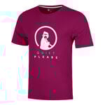 Quiet Please Bekleidung Quiet Please Trainings T-Shirt Herren-berry, wei&szlig;