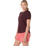Road Laufshirt Damen-Dunkelrot