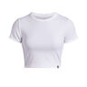 Rival Rib Baby T-Shirt Damen-Weiß