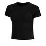 Motion Mesh T-Shirt Damen-schwarz, grau