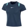 Court Dri-Fit Advantage T-Shirt Damen - dunkelblau, türkis