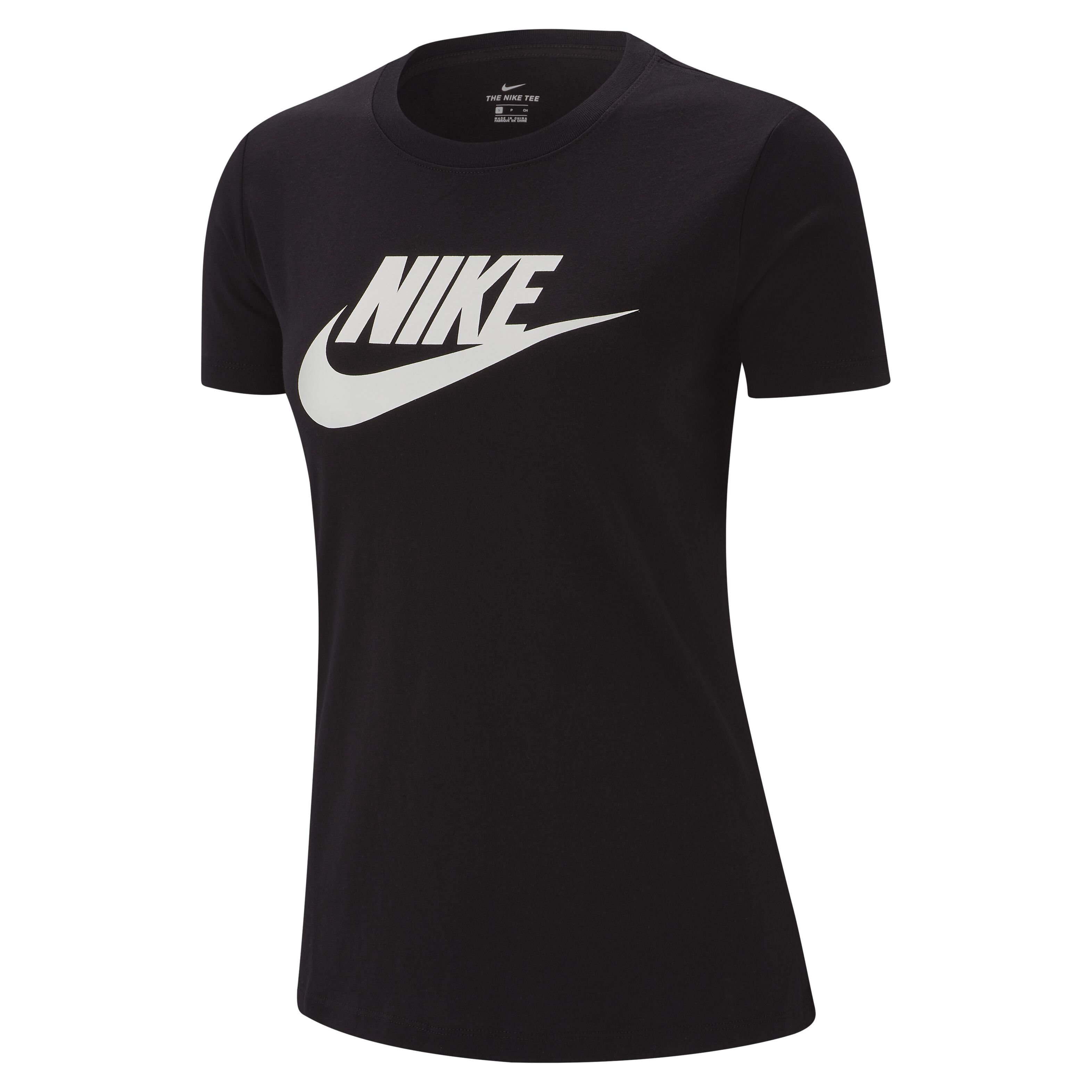 Nike Sportswear Essential T Shirt Damen Schwarz WeiB online kaufen Tennis Point CH