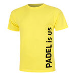 Padel-Point Bekleidung Padel-Point Padel Is Us T-Shirt Herren-Gelb,Schwarz