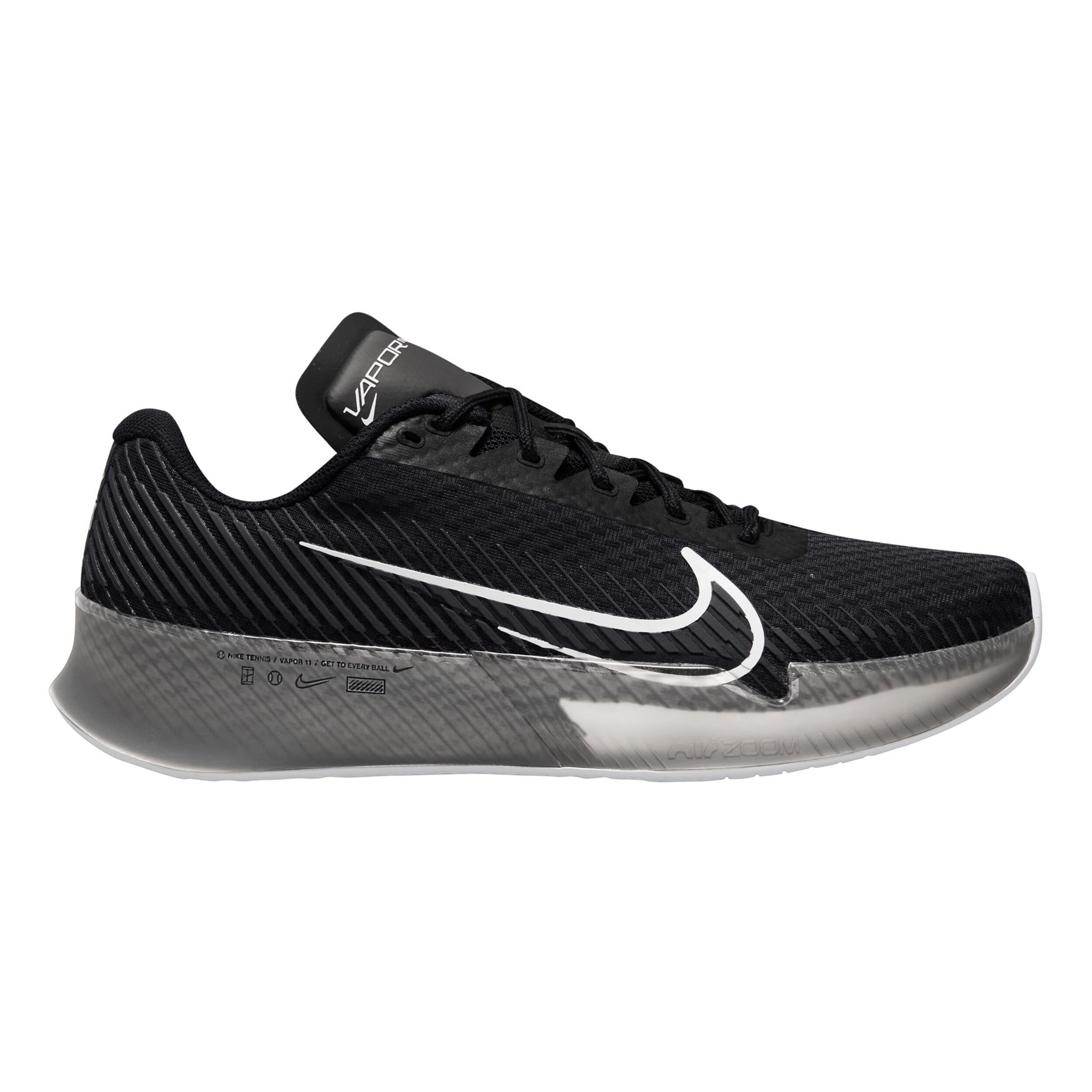 Nike Air Zoom Vapor 11 Allcourtschuh Herren Schwarz Dunkelgrau online kaufen Tennis Point CH
