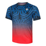 BIDI BADU Bekleidung BIDI BADU Grafic Illumination T-Shirt Herren - dunkelblau, rot