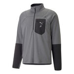 Puma Bekleidung Puma Seasons Raincell Half-Zip Lauftop Herren-Grau,Schwarz