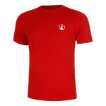 Quiet Please Bekleidung Quiet Please Receiver T-Shirt Herren-Rot
