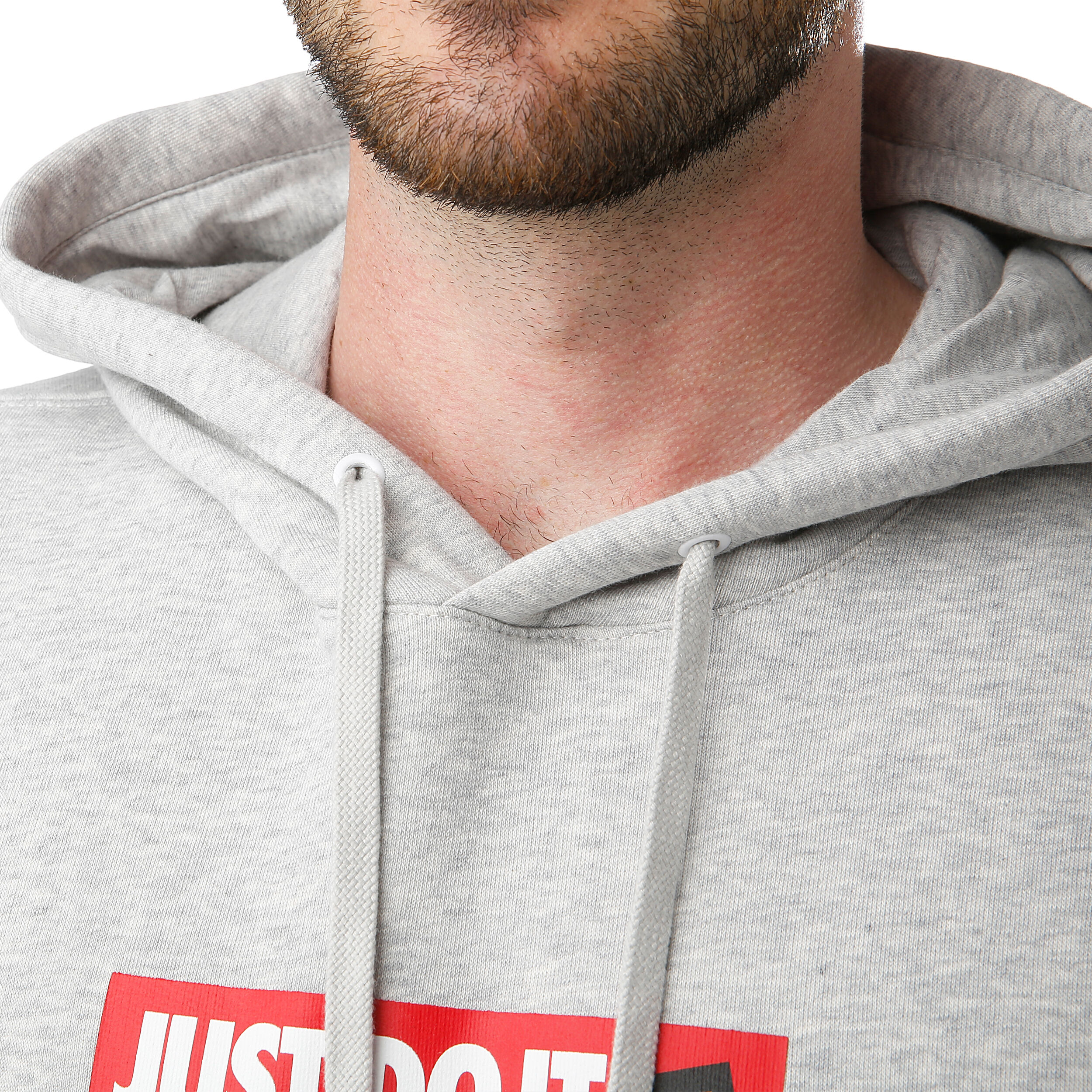 Nike Sportswear Just Do It Hoody Herren Hellgrau Rot online kaufen Tennis Point CH