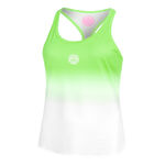 BIDI BADU Bekleidung BIDI BADU Crew Gradiant Tank-Top Damen-Neongr&uuml;n,Wei&szlig;