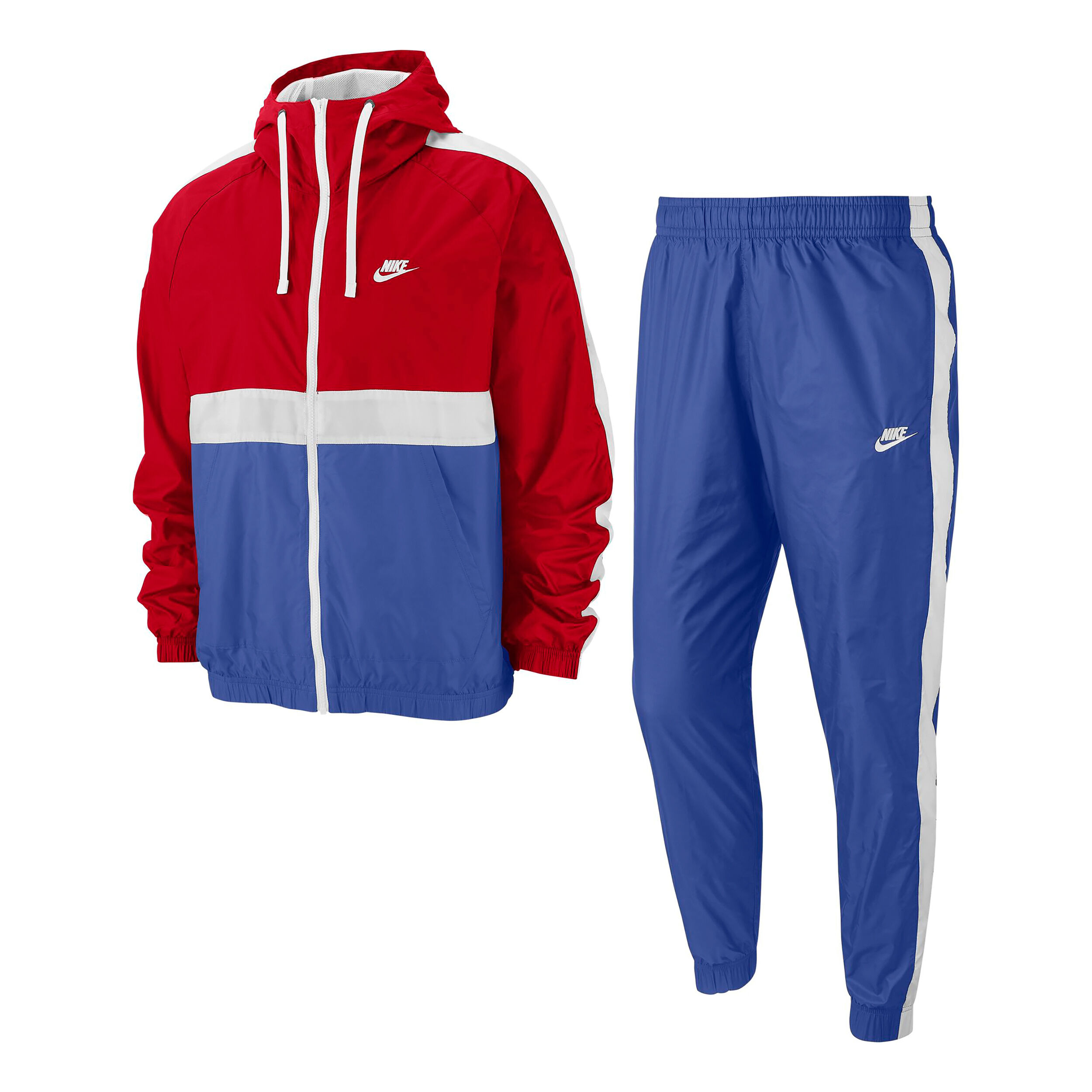 Nike Sportswear Woven Trainingsanzug Herren Blau, Rot online kaufen |  Tennis Point CH
