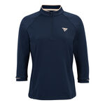 Tecnifibre Bekleidung Tecnifibre Thermozip 3/4 Longsleeve Damen - dunkelblau, 