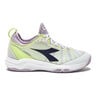 Speed Blushield Fly 4 + Sandplatzschuh Damen-Weiß,Dunkelblau